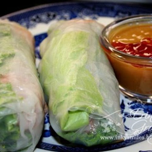 Crafting with Food: Thai Fresh Spring Rolls